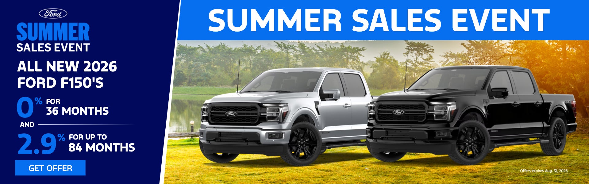 Summer Sales Event ALL NEW 2026 FORD F150's