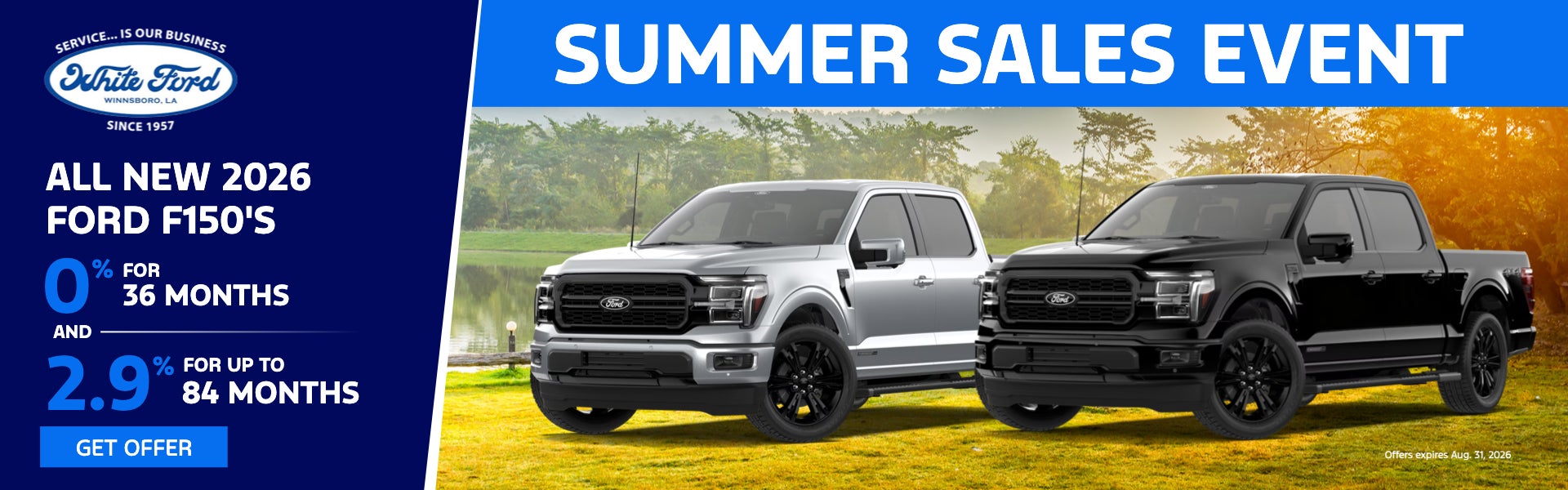 Summer Sales Event ALL NEW 2026 FORD F150's